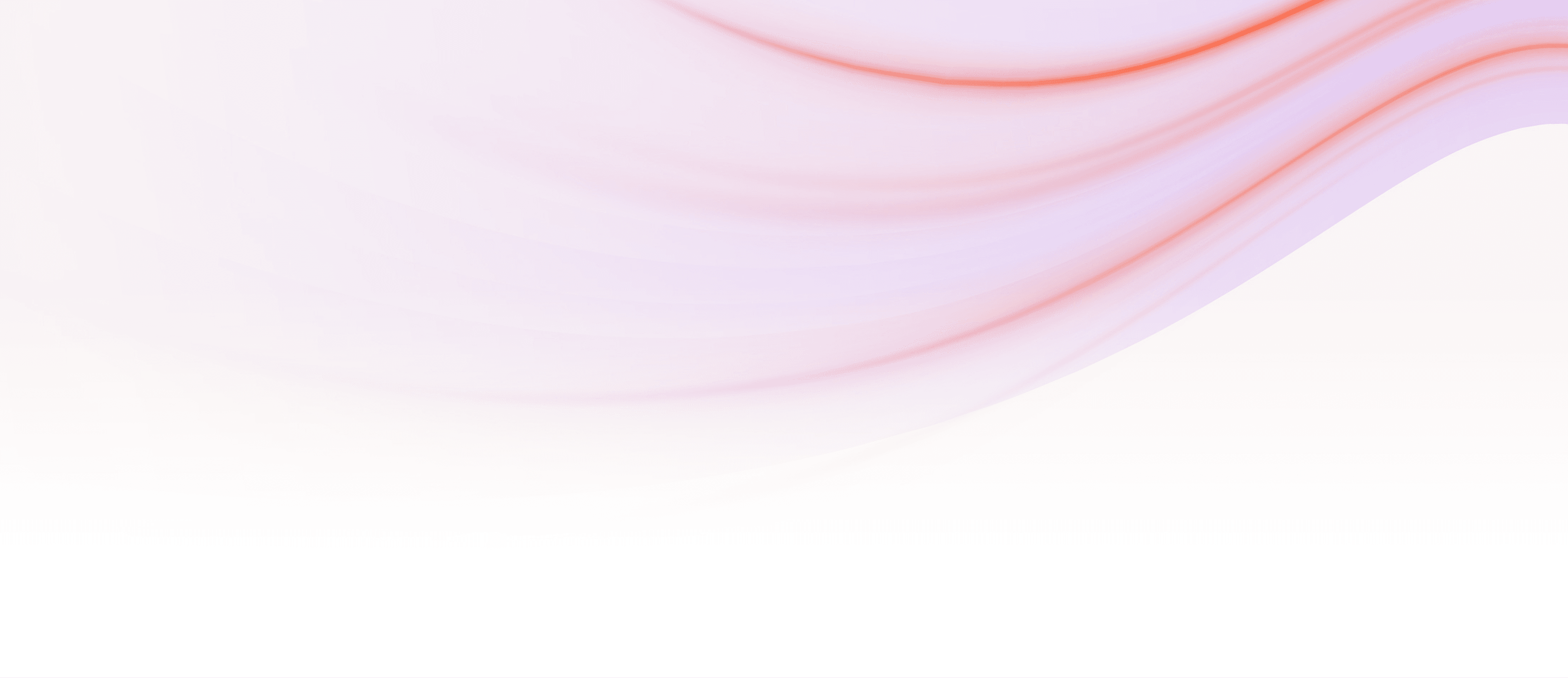 Abstract background with soft lavender and peach waves outlined in red over white.