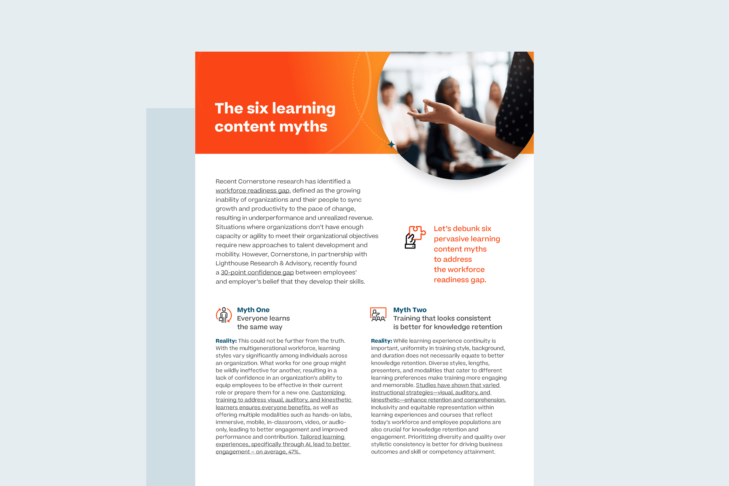 Six Myths of Learning Content